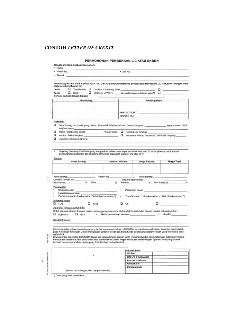 What is a Letter of Credit and Its Advantages. Kickrate Logistic